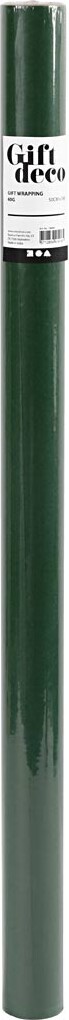 Gavepapir - Grøn Ensfarvet - B 50 Cm - 60 G - 5 M