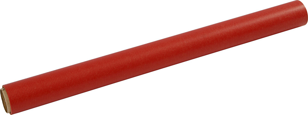 Gavepapir - Rød Ensfarvet - B 50 Cm - 60 G - 5 M