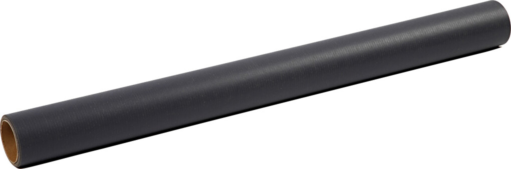 Gavepapir - Sort Ensfarvet - B 50 Cm - 60 G - 5 M