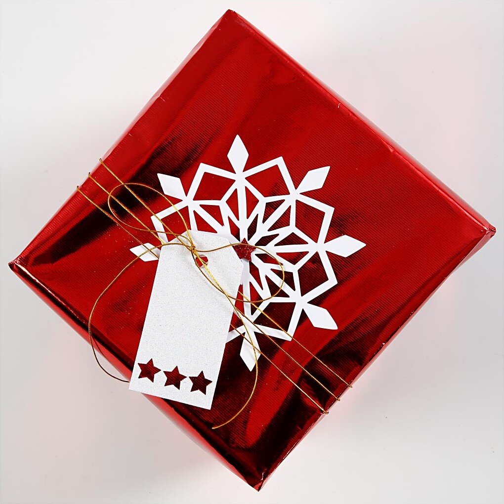 Gavepapir - Rød Ensfarvet - B 50 Cm - 65 G - 100 M