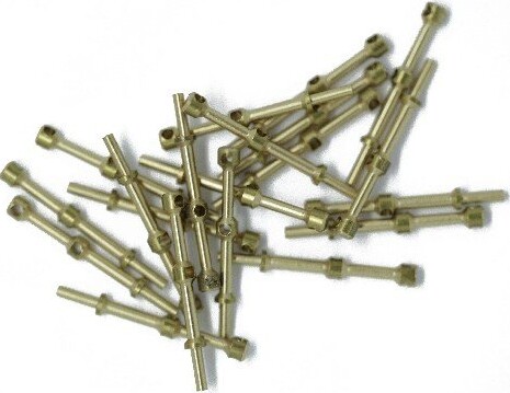 Billing Boats Fittings - Gelænderstøtte - 17 Mm - 2 Huller - 20 Stk