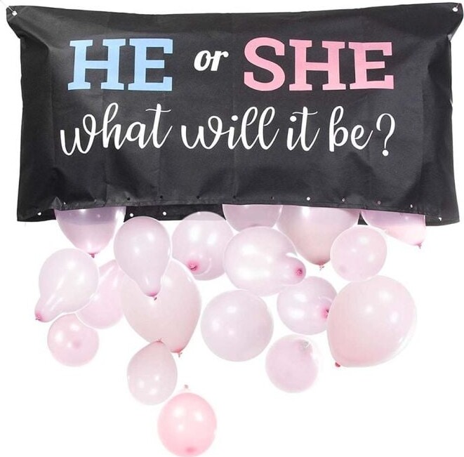 Gender Reveal Ballon Sæt - Mikamax