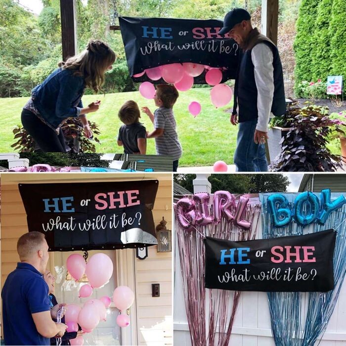 Gender Reveal Ballon Sæt - Mikamax