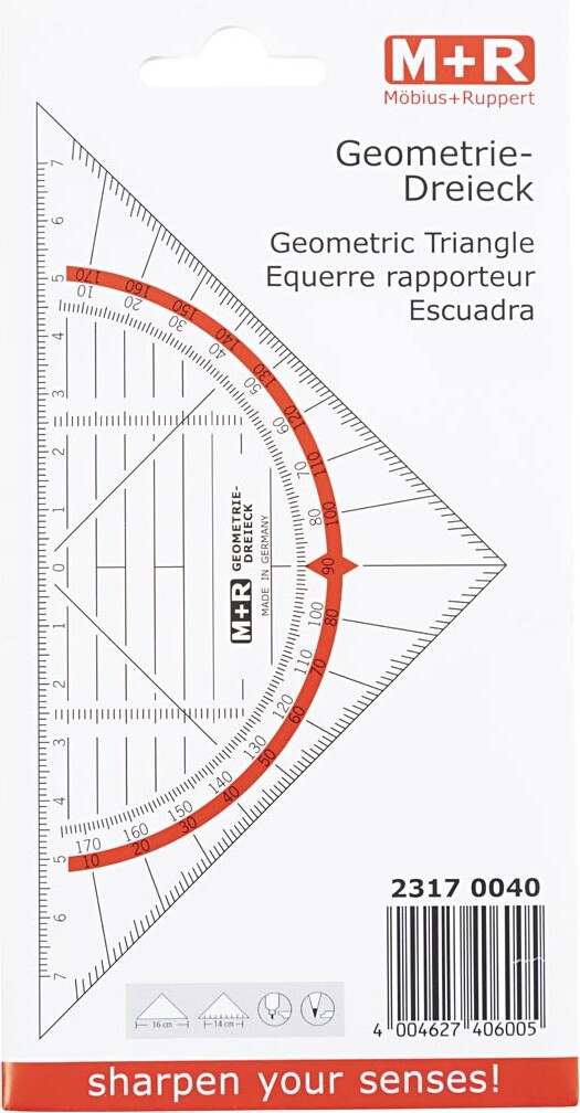 Geometritrekant - B 16 Cm - 1 Stk