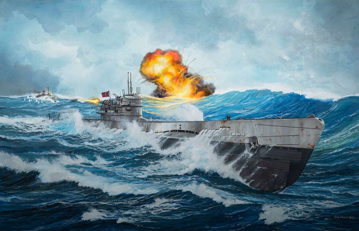 Revell - German Submarine Type Ix C40 U190 - 1 144 - Level 4 - 05167