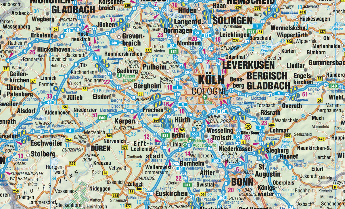 Germany Deutschland - Borch Maps