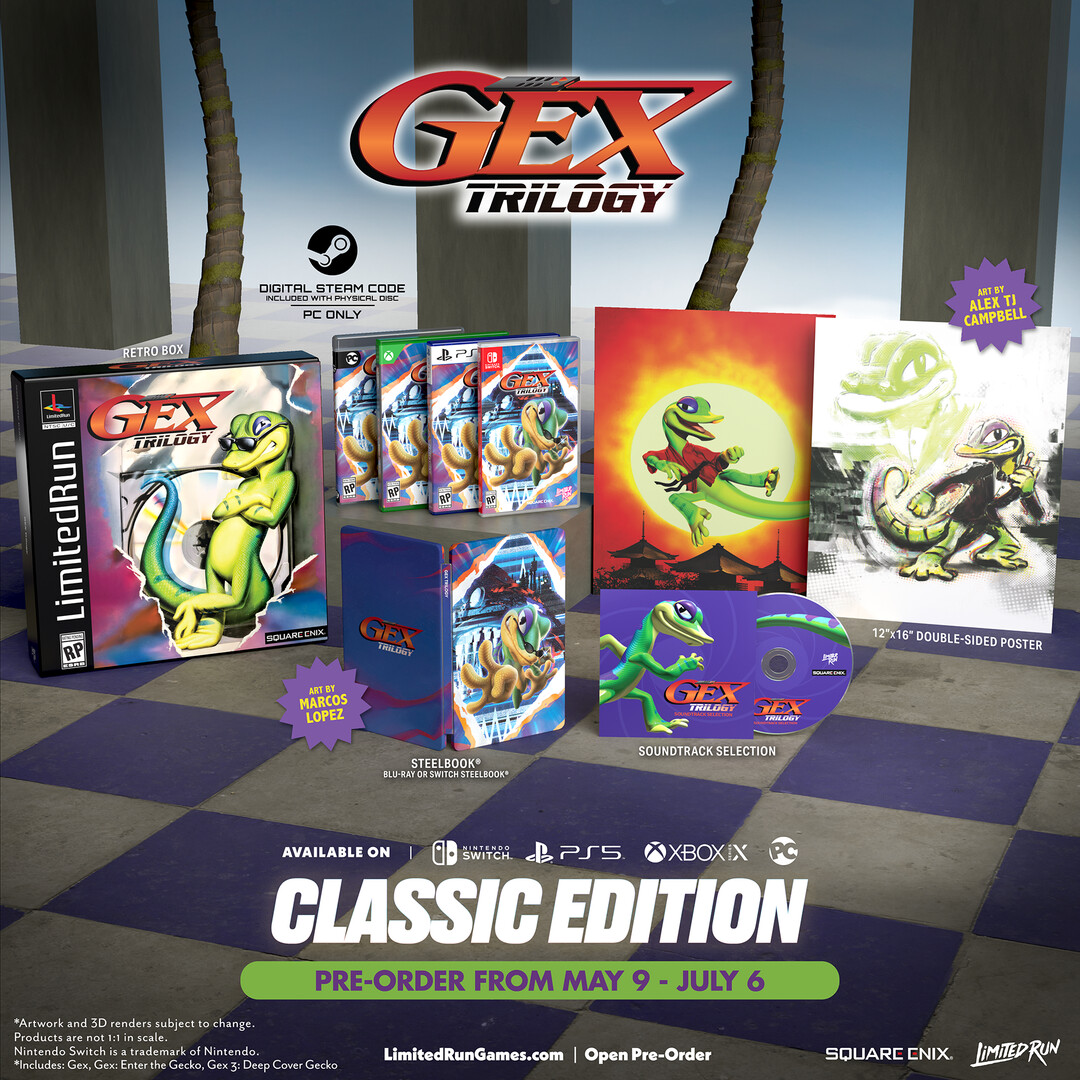 Gex Trilogy Classic Limited Run Import