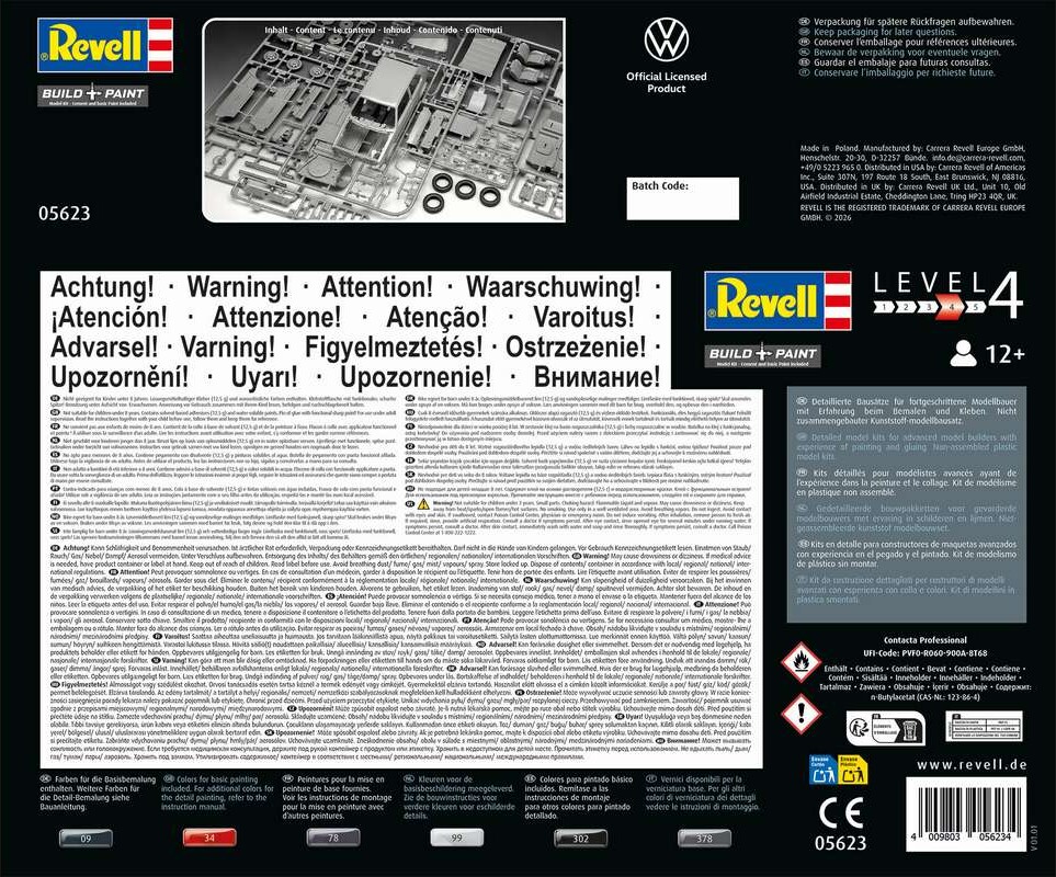 Gift Set 50 Years Of The Vw Golf 1 Gti 1 24 - 05623 - Revell