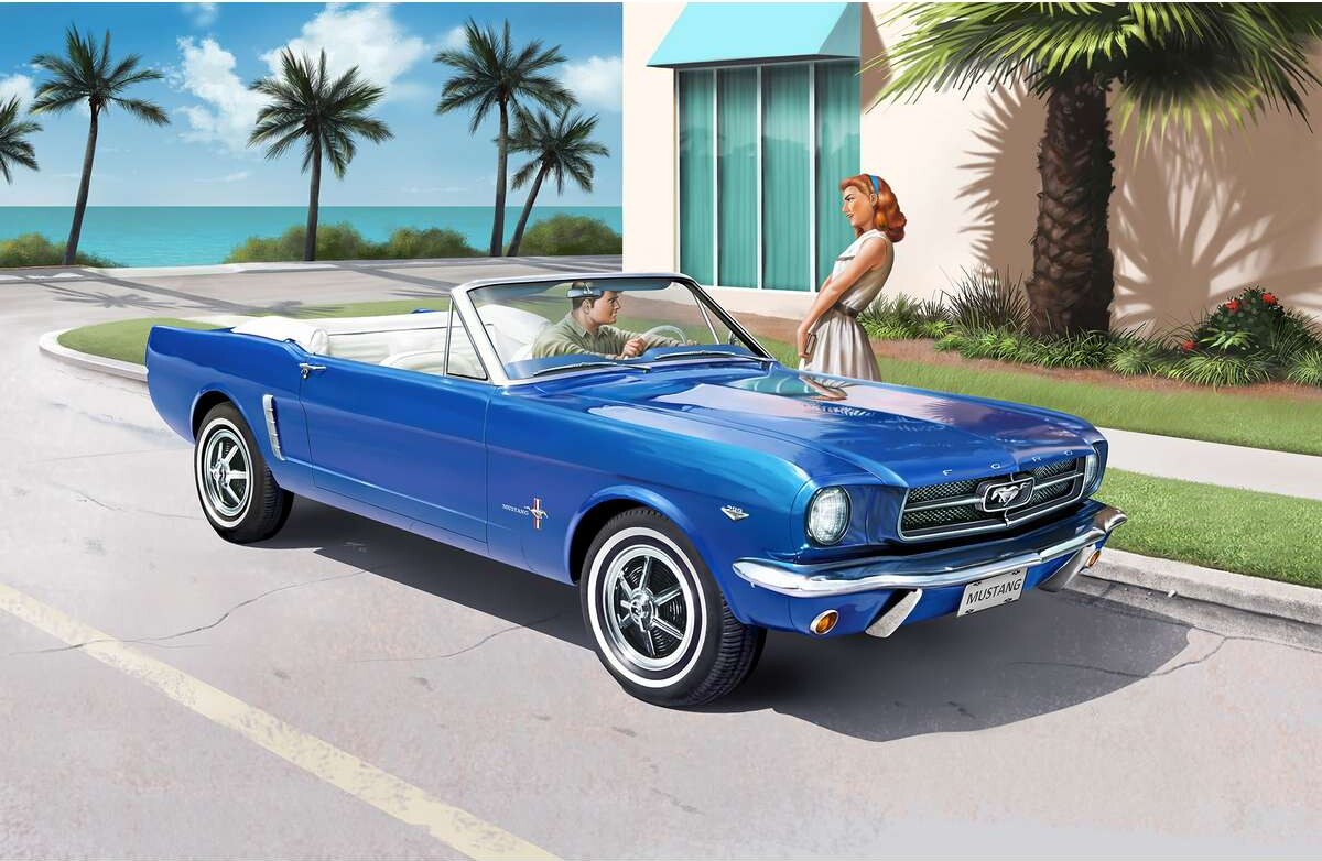 Revell - Ford Mustang Bil Byggesæt - 60 År - Level 4 - 1 24 - 05647