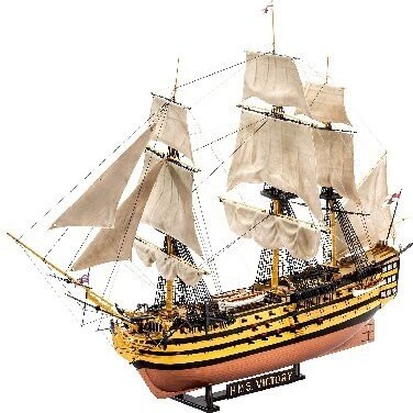 Revell - Hms Victory Skib Byggesæt - Battle Of Trafalgar - 1 225 - Level 4