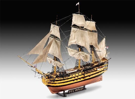 Revell - Hms Victory Skib Byggesæt - Battle Of Trafalgar - 1 225 - Level 4