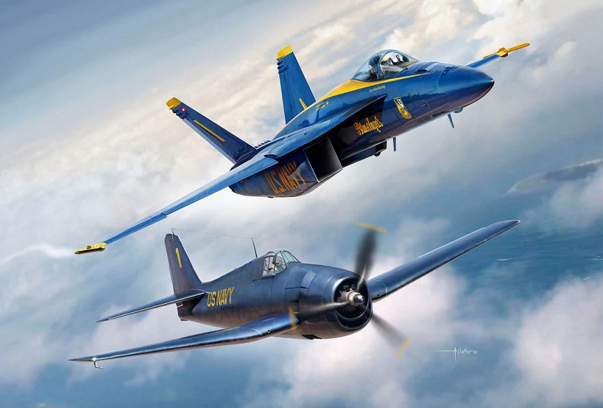 Revell 05613 - Blue Angels - 80 Years - Build Paint - 1 72