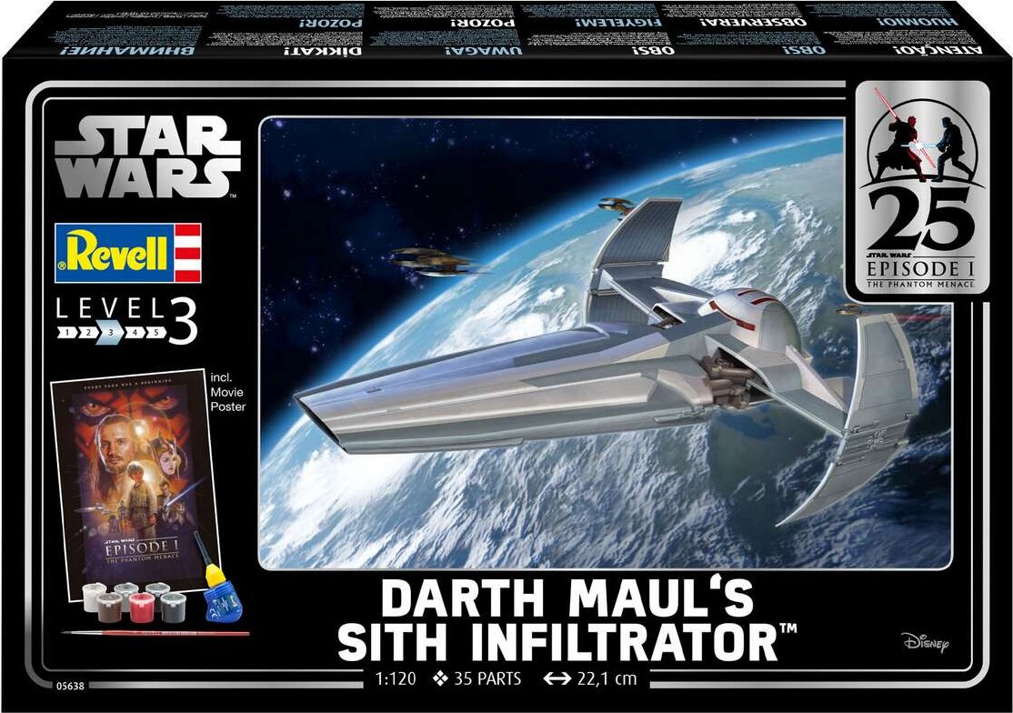 Revell - Star Wars - Darth Maul S Sith Infiltrator - 1 120 - Level 3 -