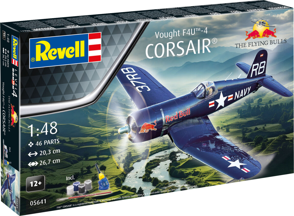 Revell - F4U-4 Corsair Flying Bulls Fly Byggesæt - 1 48 - 05641