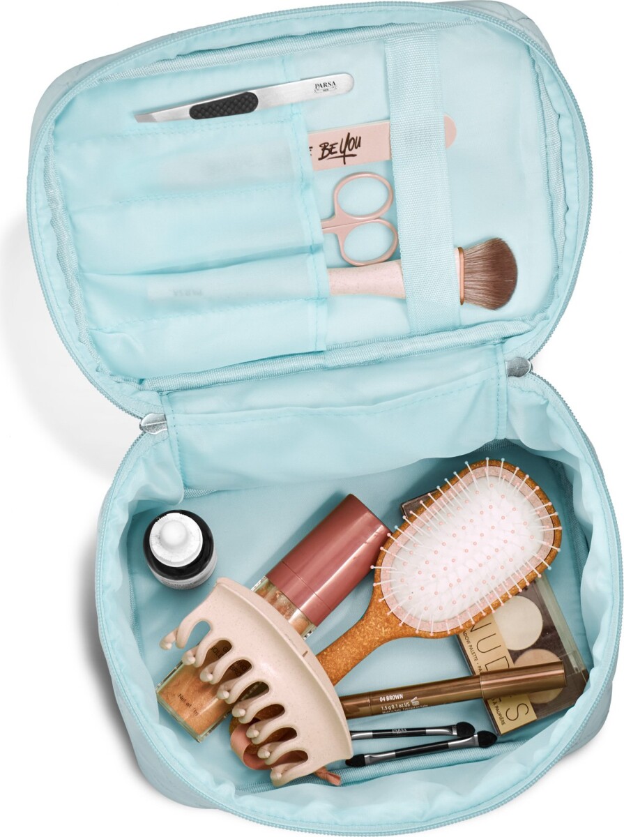 Gillian Jones - Beauty Box - Quiltet Toilettaske - Blå