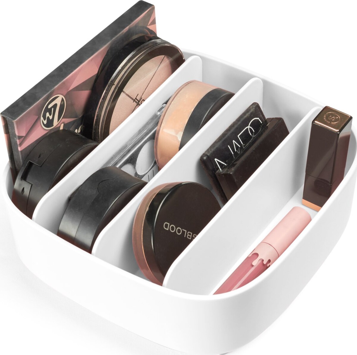 Gillian Jones - Makeup Organizer Med 4 Rum - Hvid