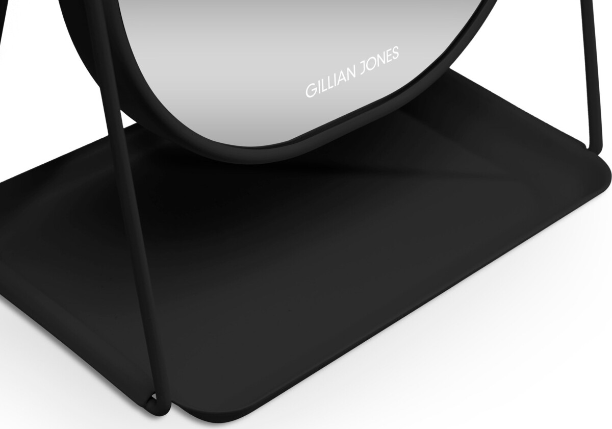 Gillian Jones - Makeupspejl Med Bakke - Sort