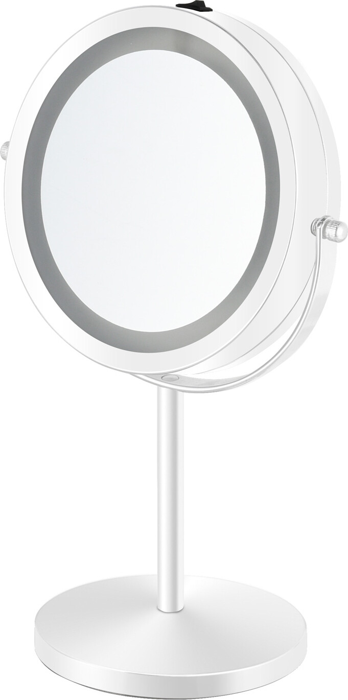 Gillian Jones - Makeupspejl Med Lys 10X Forstørrelse - Hvid