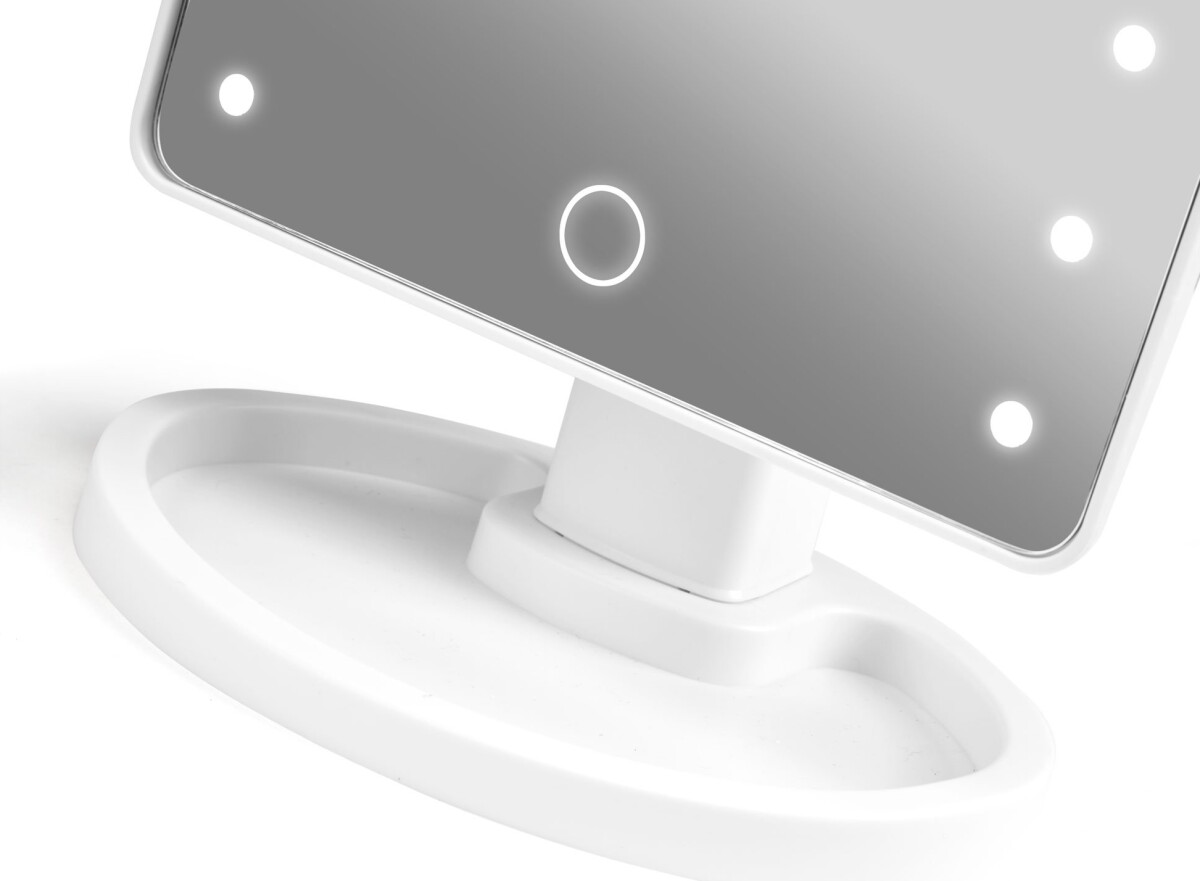 Gillian Jones - Hollywoodspejl Med Lys - Hvid