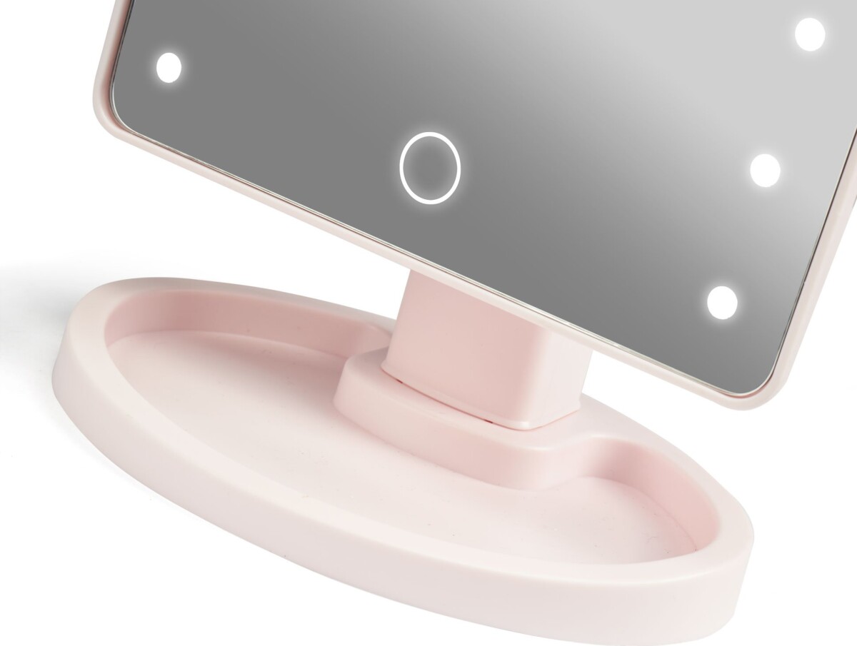 Gillian Jones - Hollywoodspejl Med Touch Lys Og Usb-C - Rosa