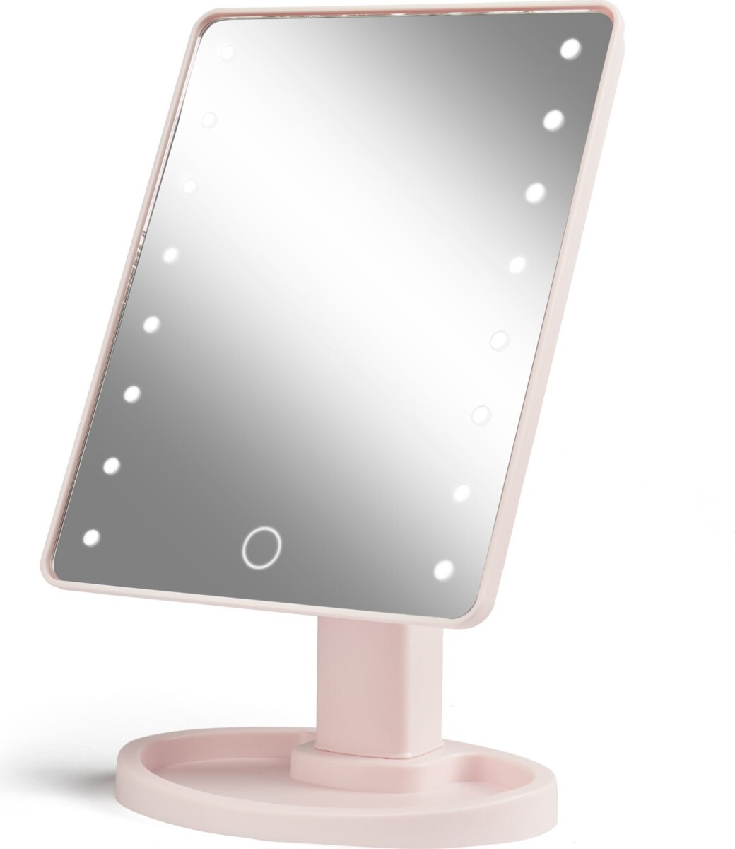 Gillian Jones - Hollywoodspejl Med Touch Lys Og Usb-C - Rosa