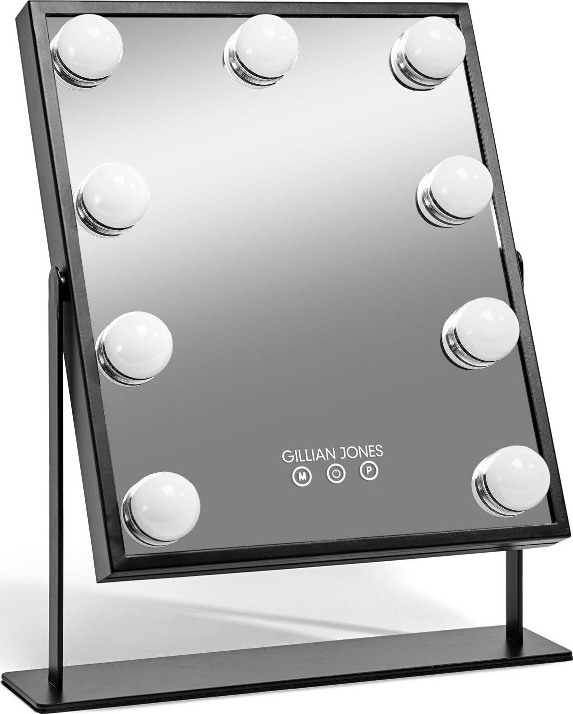 Gillian Jones - Led Makeup Artist Spejl Med Touch - Sort - 36X25 Cm