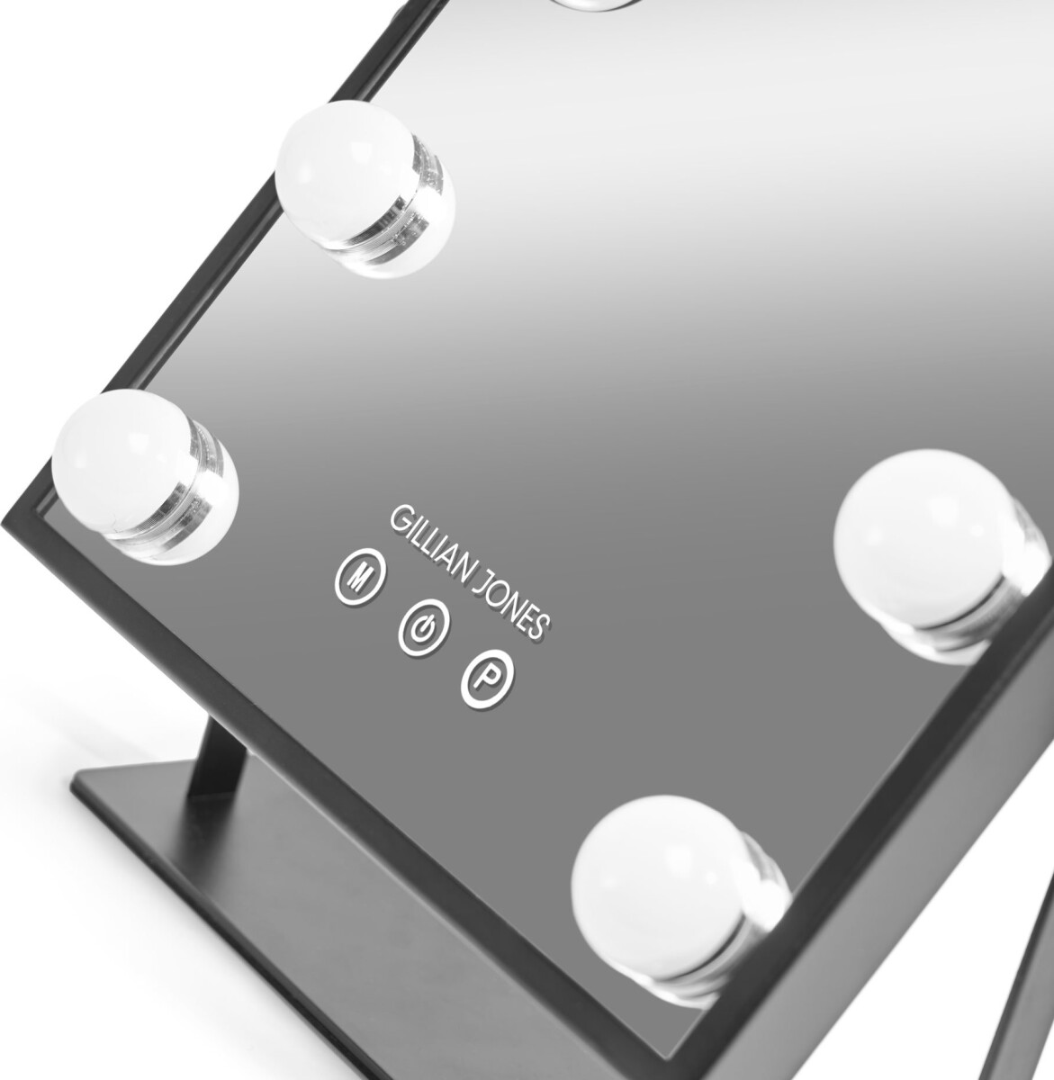 Gillian Jones - Led Makeup Artist Spejl Med Touch - Sort - 36X25 Cm