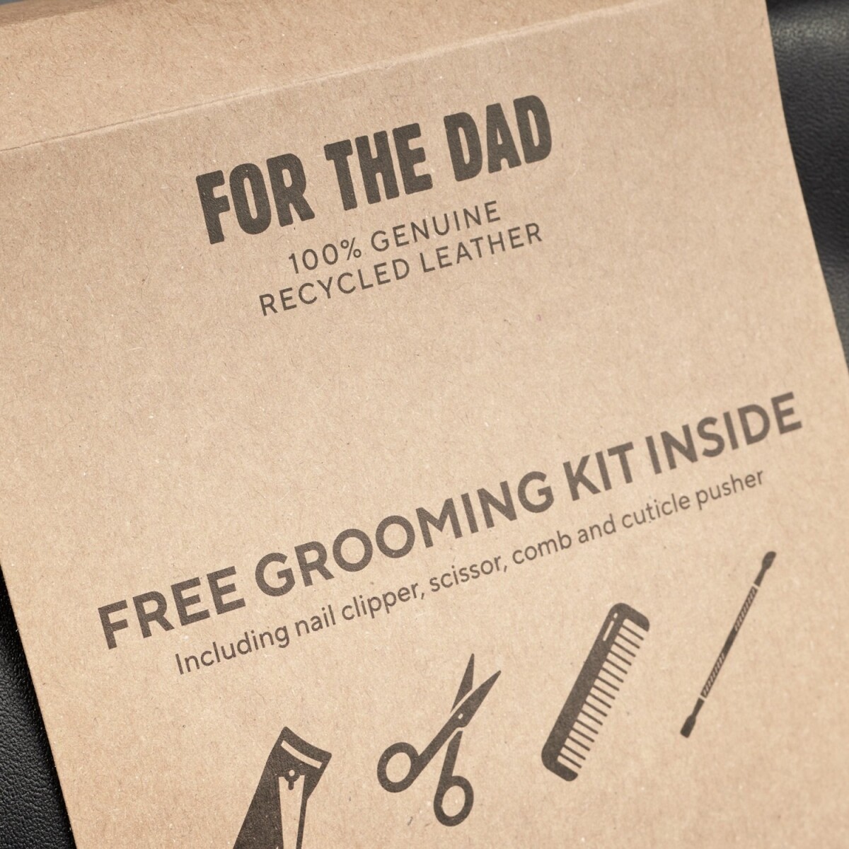 Vittorio - Toilettaske Med Indhold - For The Dad - Sort