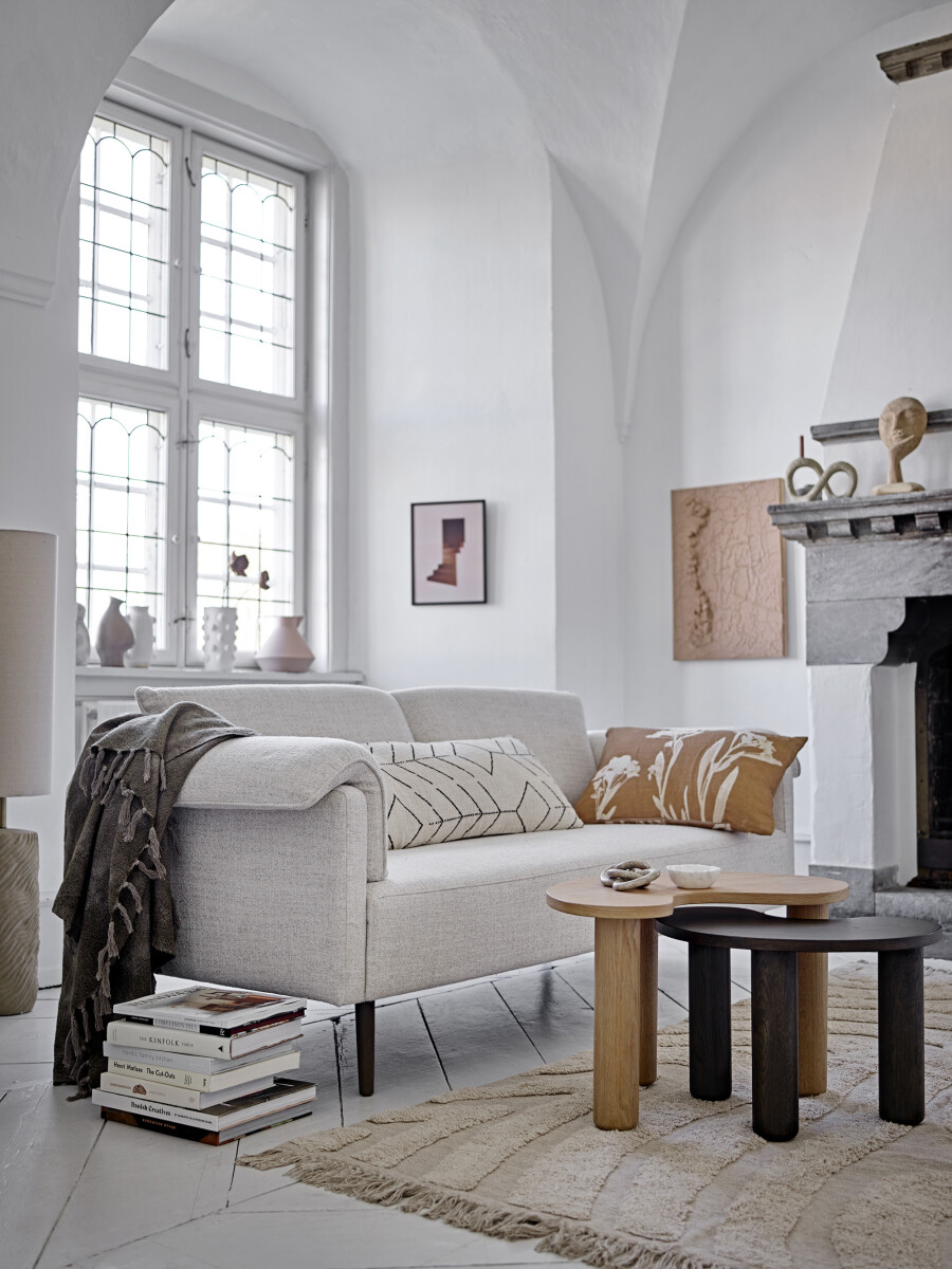 Bloomingville - Ginger Plaid - Grøn - Uld - 150X125 Cm