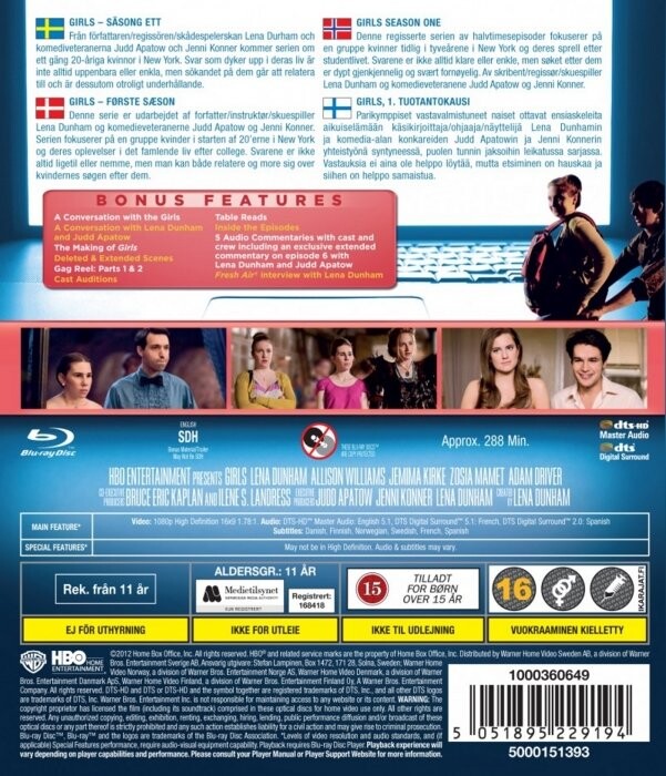 Girls - Sæson 1 - Hbo