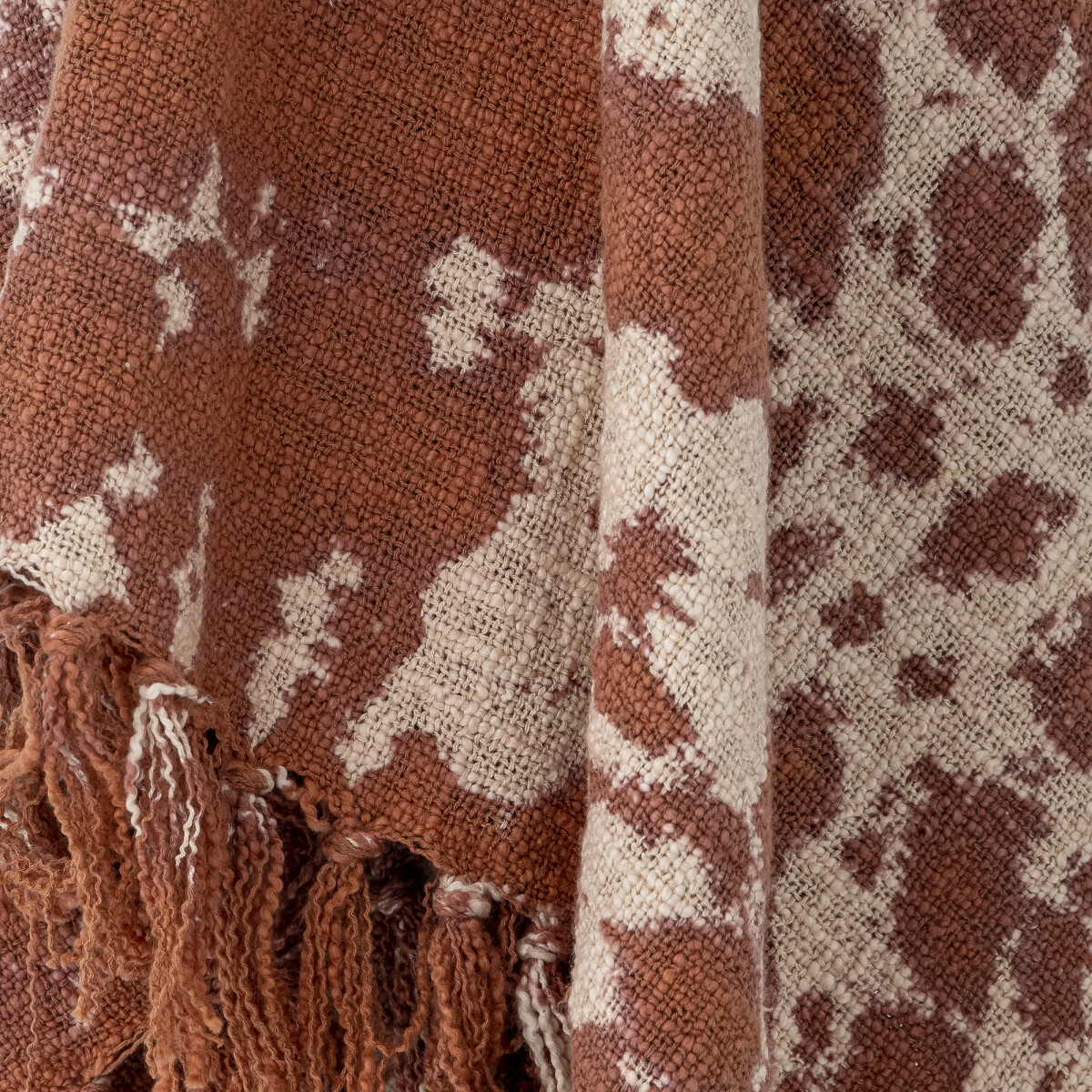 Creative Collection - Giuseppa Plaid - Brun - Bomuld - 160X130 Cm