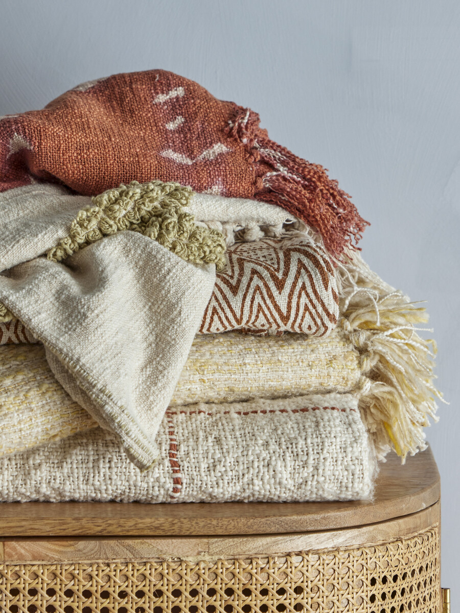 Creative Collection - Giuseppa Plaid - Brun - Bomuld - 160X130 Cm