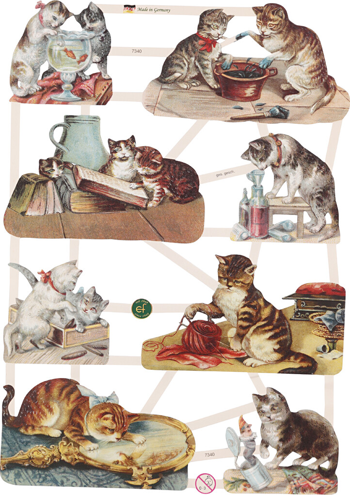 Glansbilleder - Forskellige Motiver - 30 Ark