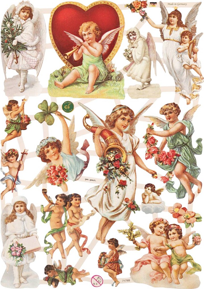 Glansbilleder - Jul - 30 Ark