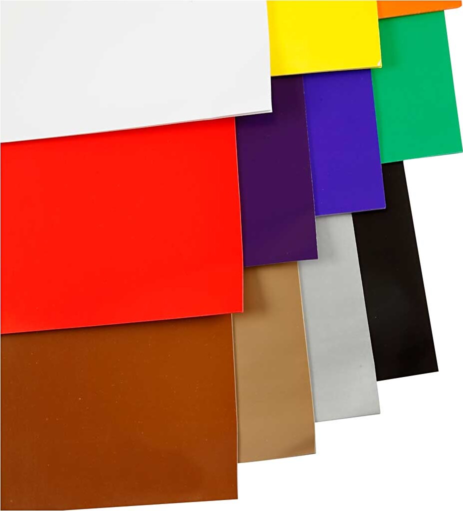 Glanspapir - 32X48 Cm - 80 G - Forskellige Farver - 11X25 Ark