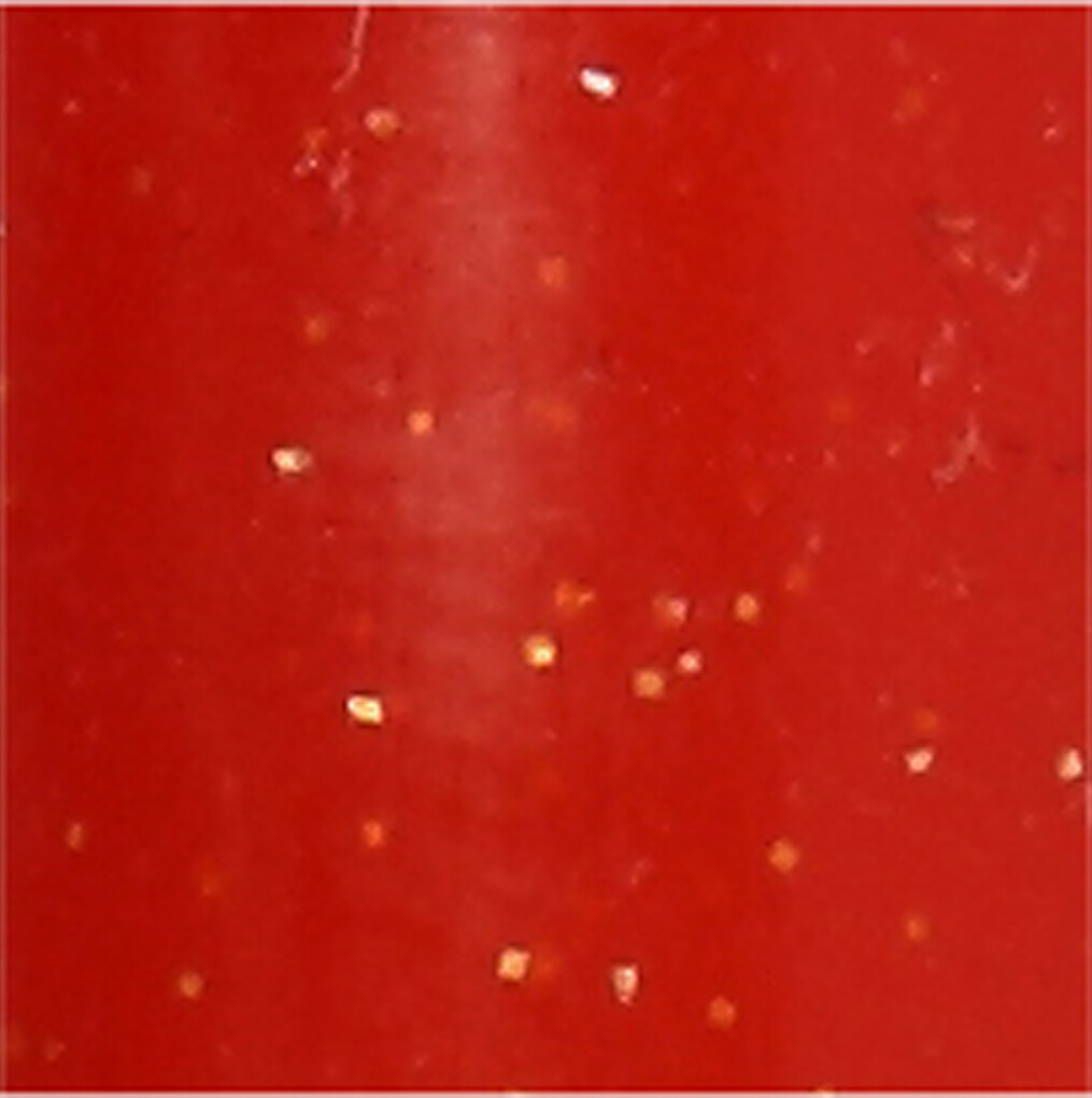 Glas- Og Porcelænstusch - Glitter - 2-4 Mm - Halvdækkende - Rød