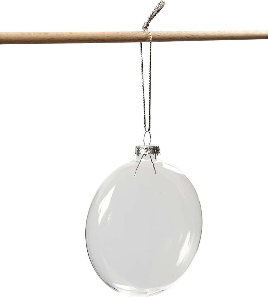 Glaskugle - Ø 8 Cm - Tykkelse 2 1 Cm - 6 Stk