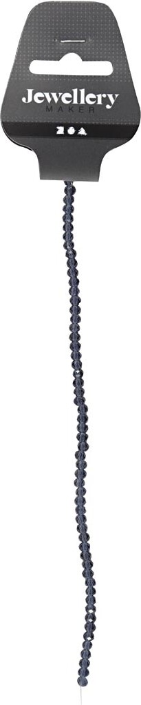 Glasperler - Ø 4 Mm - Hulstr 1 Mm - Grå - 45 Stk