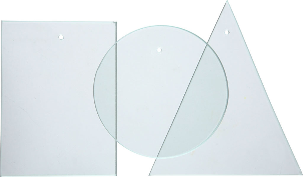 Glasplade - Str 8X6 Cm - Tykkelse 3 Mm - 10 Stk