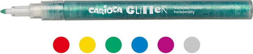 Carioca - Glitter Tusser - 6 Farver