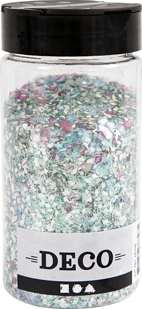 Glitter Drys Og Pailletter - Pastelfarver - 170 G
