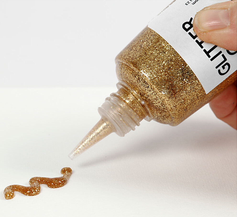 Glitterlim - Guld - 118 Ml