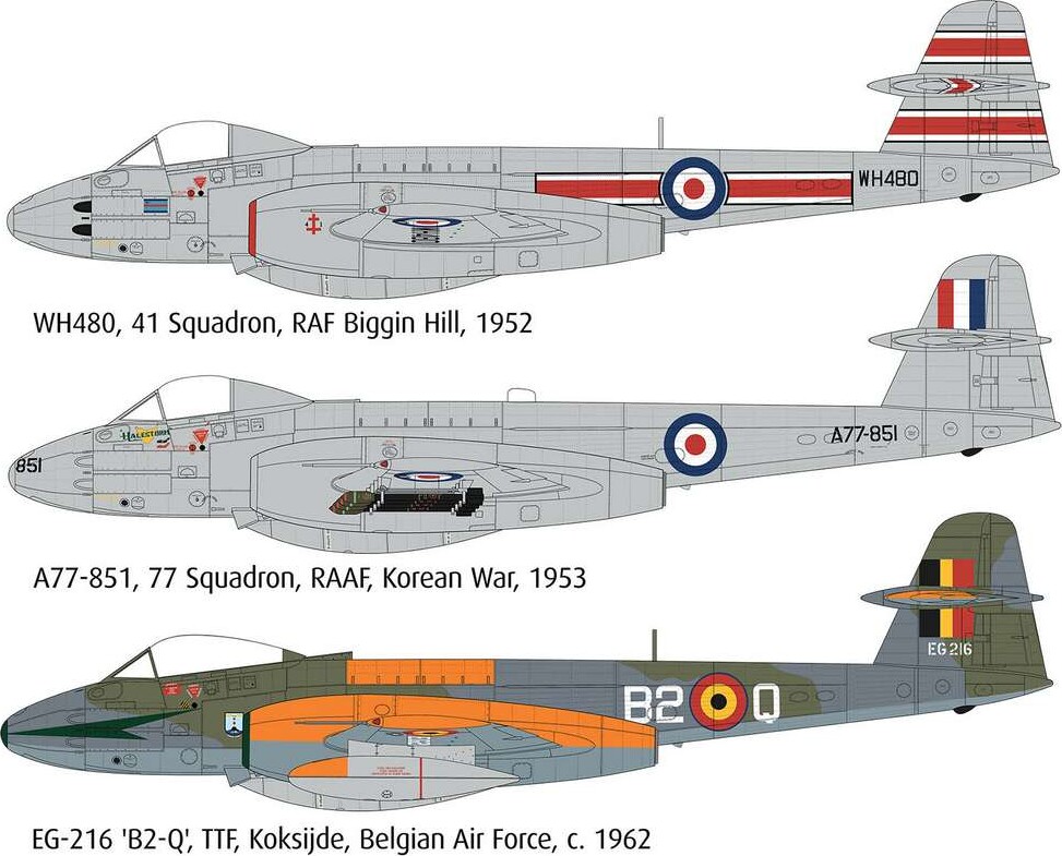 Revell 03750 - Gloster Meteor F8 Byggesæt - Build Paint - 1 32