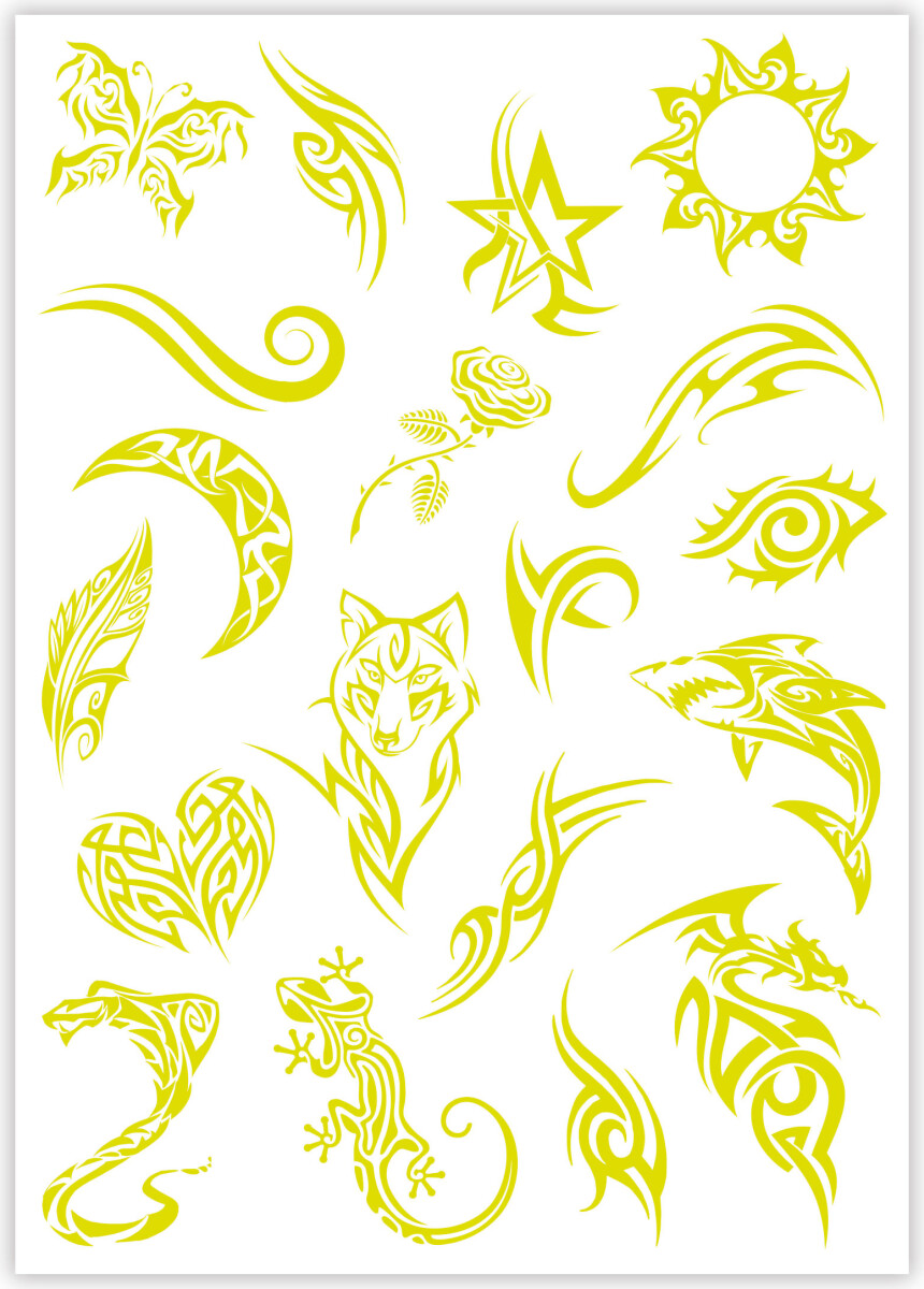 Tatoveringer Til Børn - Glow In The Dark - Crazy Chic - Clementoni