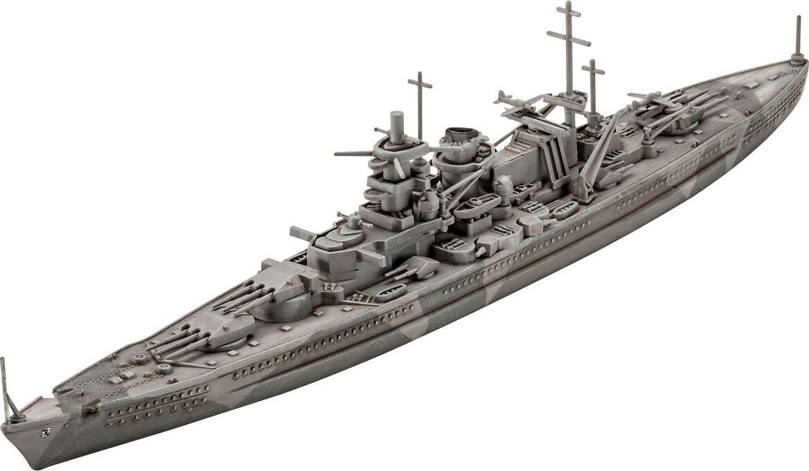 Revell - Gneisenau Model Slagskib - 1 1200 - Level 4 - 05181
