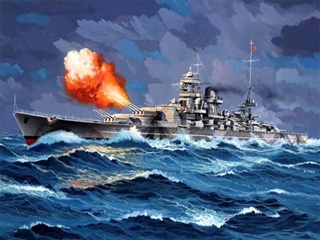 Revell - Gneisenau Model Slagskib - 1 1200 - Level 4 - 05181