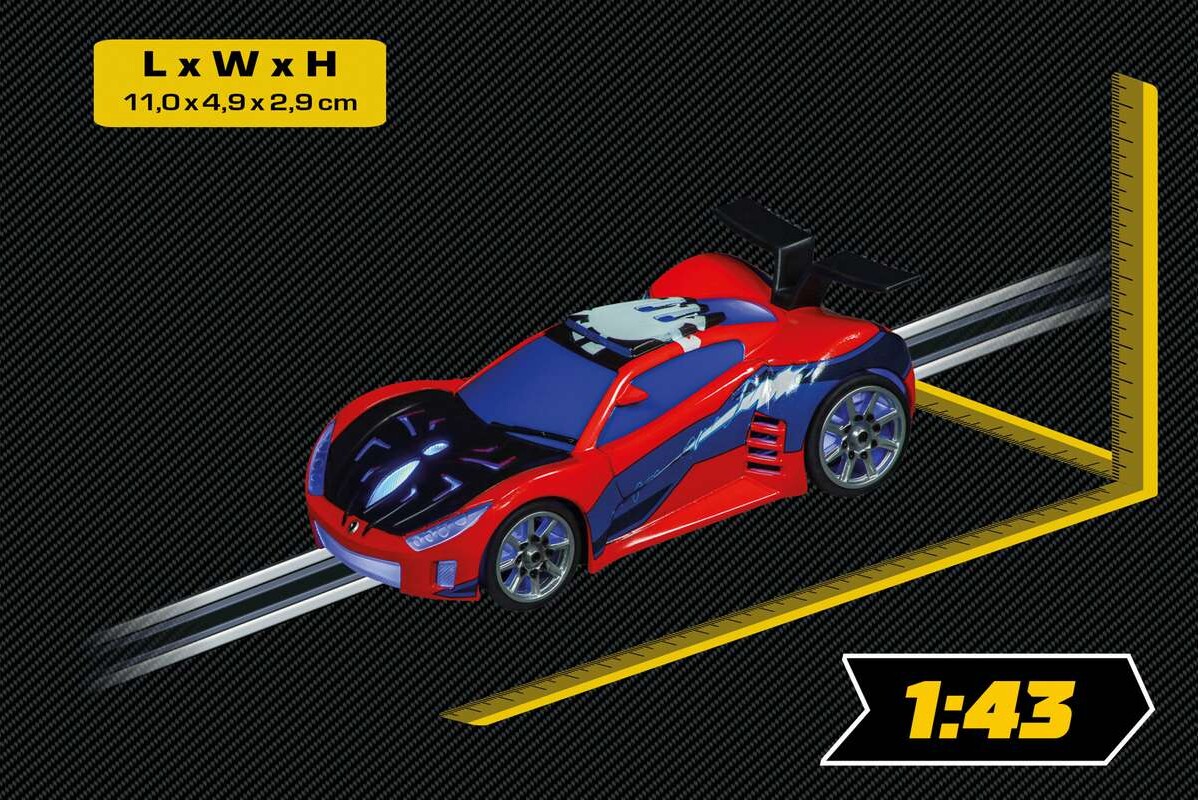Carrera - Go - 64269 - Spider-Man Speed Shifter - Blå - 1 43 - Bil
