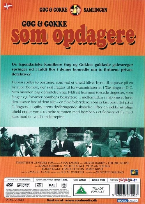 Laurel And Hardy - The Big Noise Gøg Og Gokke - Som Opdagere