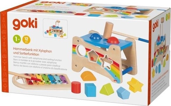 Goki - Hammerbænk Med Xylofon Og Sorteringsfunktion