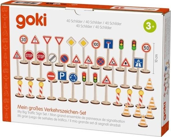 Goki - Mit Store Trafikskilt Sæt